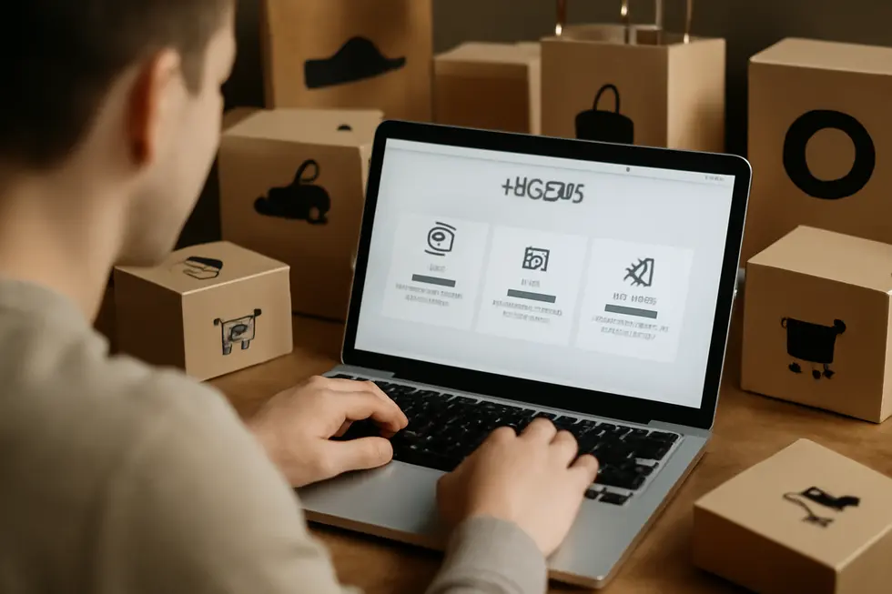 A business owner performing a comprehensive trademark search to confirm name eligibility before branding in the US.