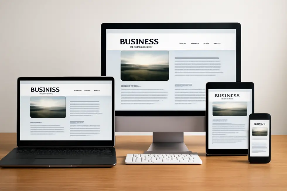 Business owner reviewing creative assets with copyright text overlay signifying protection.