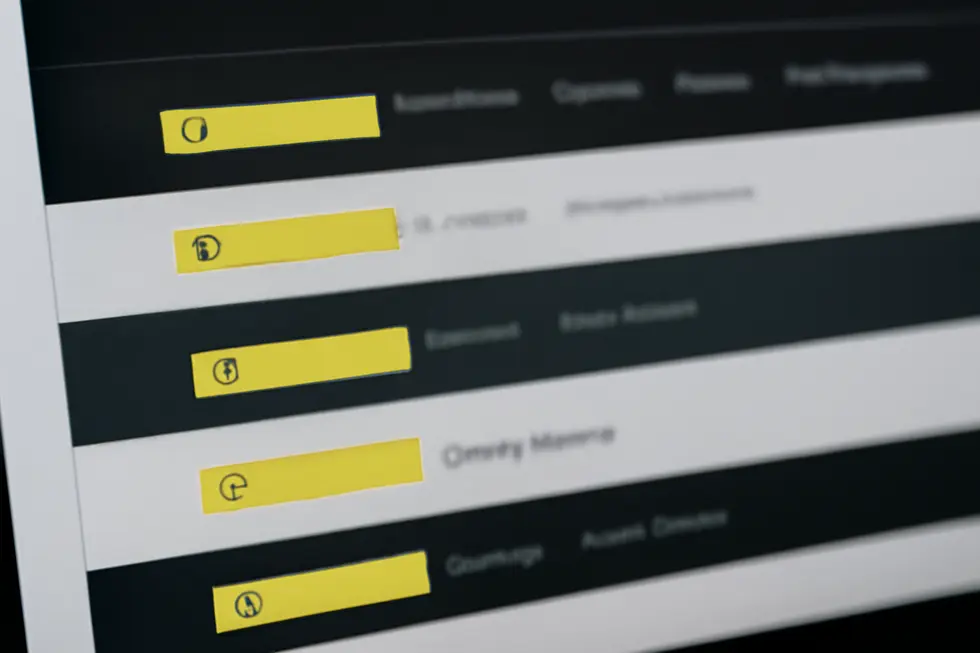 An example of a website footer showcasing the core elements of a copyright message essential for business owners.