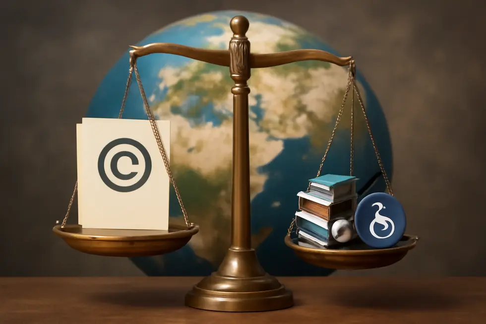 Visual representation of copyright duration timelines for literary and artistic works across various jurisdictions worldwide.