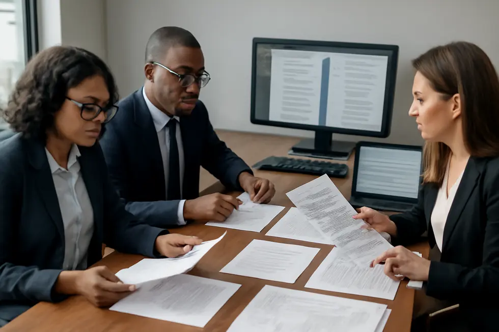 Visualizing the different types of company intellectual property protections: patents, trademarks, copyrights, and trade secrets.
