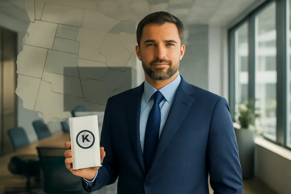 A business owner with a branded product illustrating ownership and geographic priority in common law trademark rights.