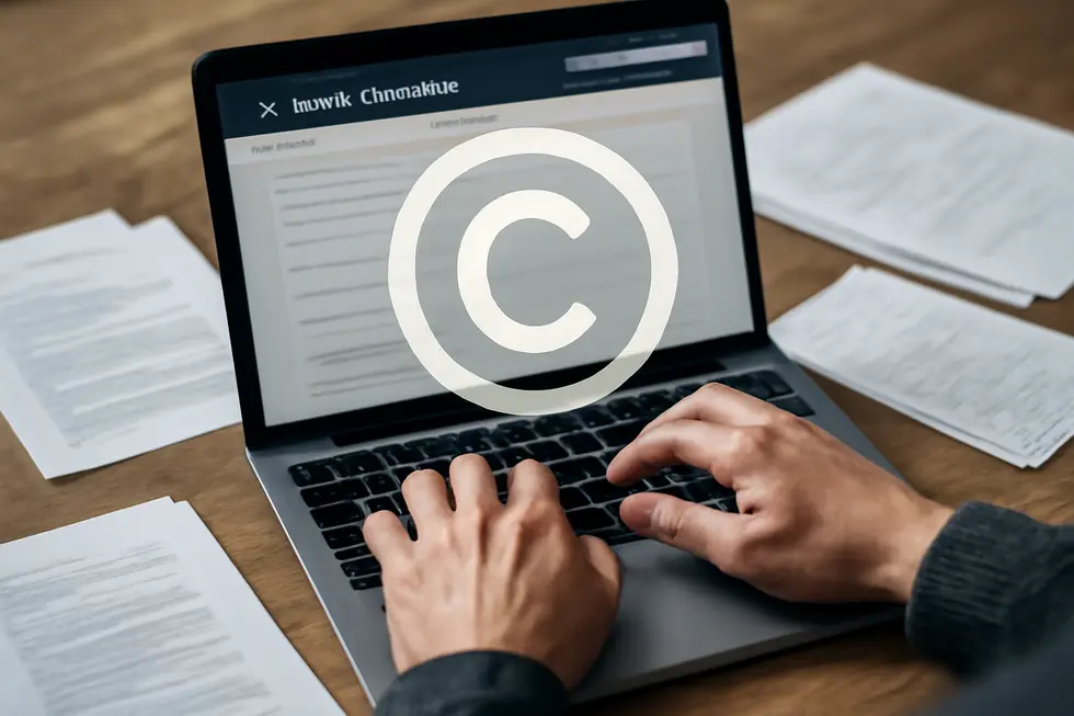 A business owner analyzing a contract’s original language to ensure copyright eligibility.