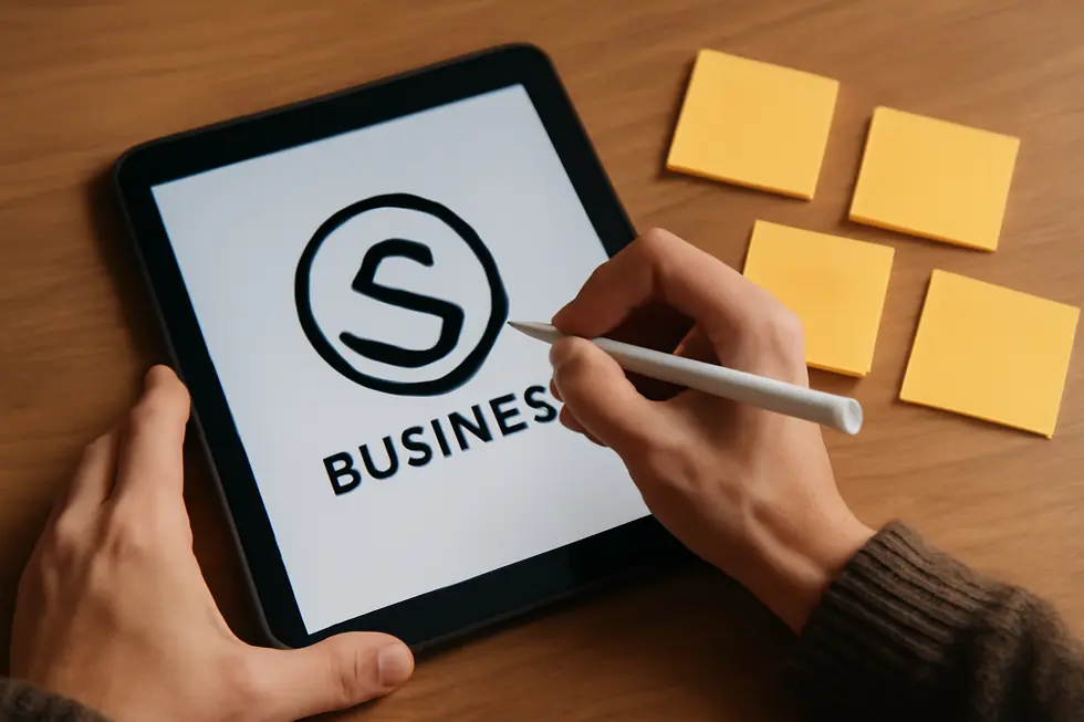 A business owner conducting legal and distinctiveness research for selecting a unique business name.