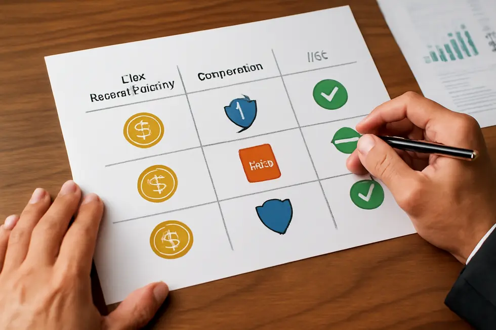Visual comparison of the primary legal structures available for business entities.