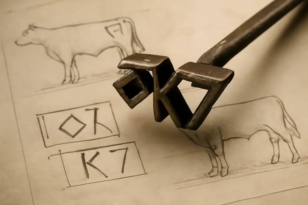 A livestock owner completing the legal and procedural steps needed for official cattle brand registration.