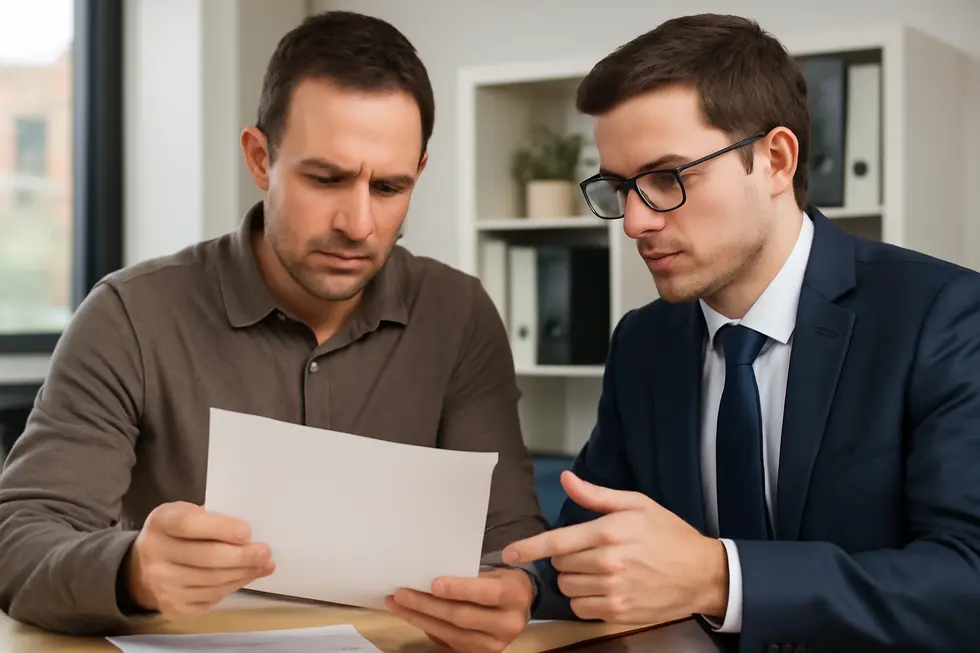 A business owner ensuring their LLC name includes ‘Co’ alongside required legal designators.