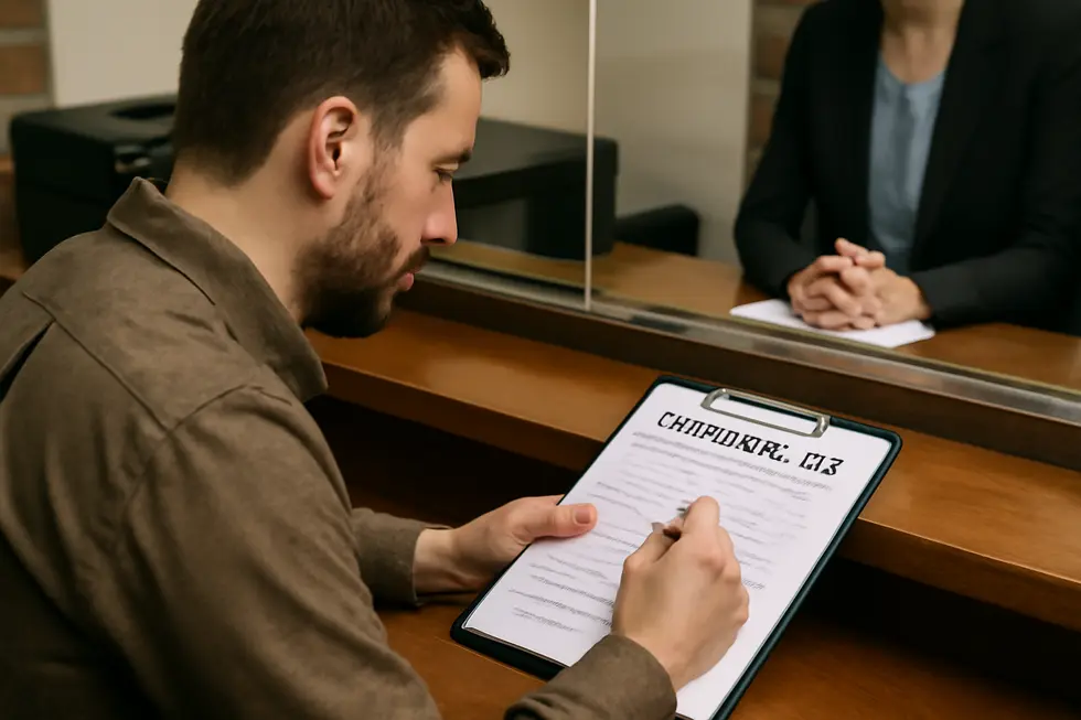 A business owner ensuring their LLC name includes ‘Co’ alongside required legal designators.